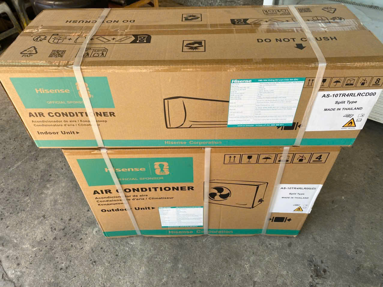 Hình ảnh thi công lắp đặt máy lạnh Hisense thực tế tại Nha Trang